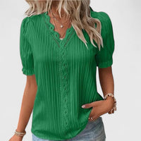 Avienne™ | Chic V-Neck Blouse for Any Occasion
