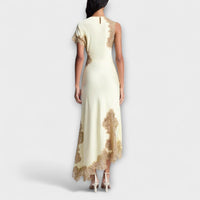 Style200™ | Margaret - Satin and Lace Maxi Dress for Special Occasions