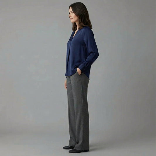 Calira | Twist Detail V-Neck Blouse