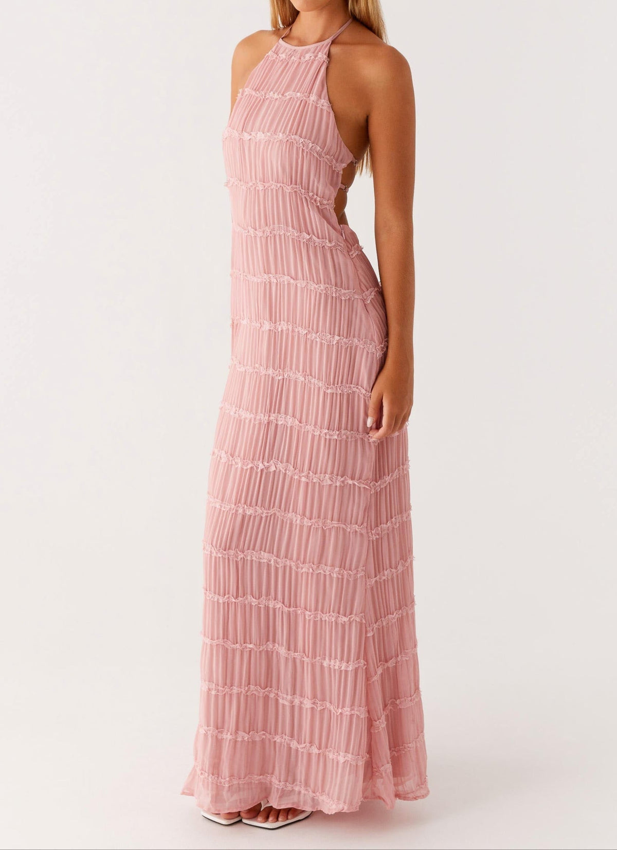 Jolene™ | Elegant Halter Maxi Dress