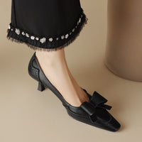 Josephine™ | Bow Brogue Kitten Heels