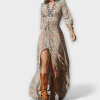 Bohemian Maxi Dress for Festivals and Beach Days