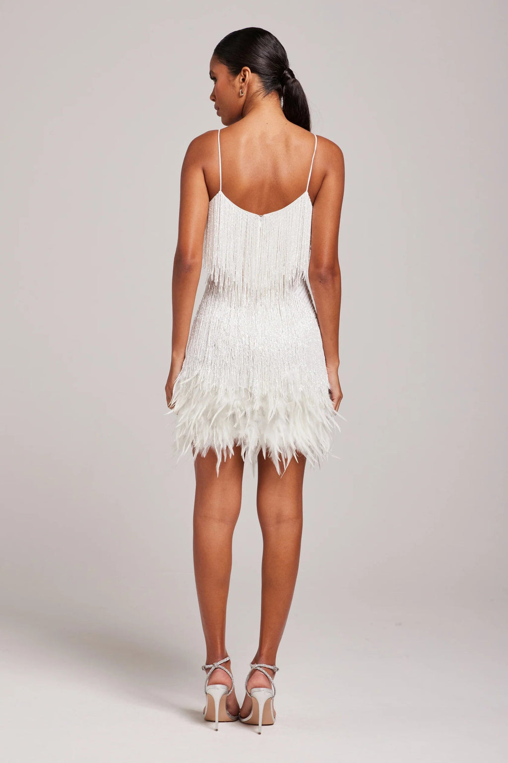 Margaret™ | Women's Fringe Feather Cocktail Dress for Events