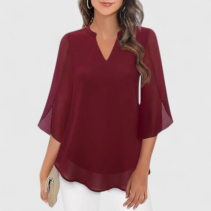 Chic Blouse for Office and Evening Wear