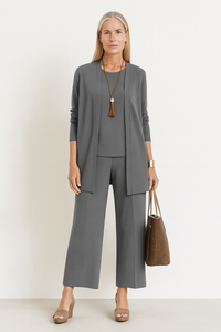Blair™ | Women's 3-Piece Cardigan Tank Top & Wide Leg Pants Set