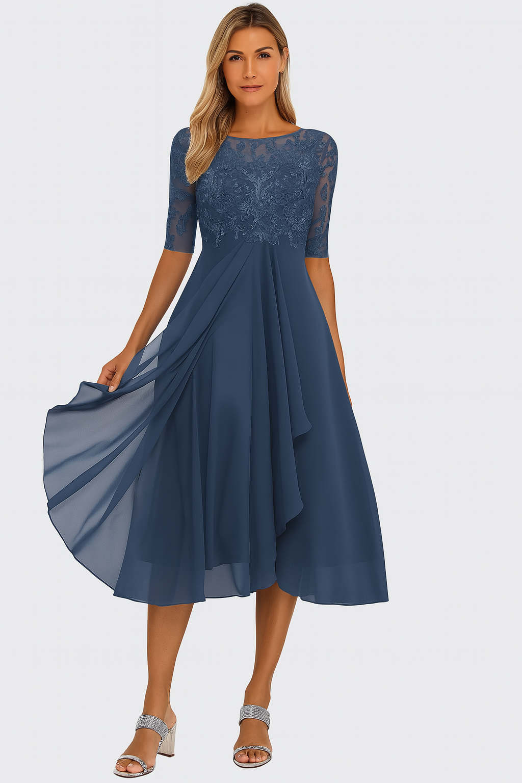 Allison™ | Women’s Summer A Line Midi Dress