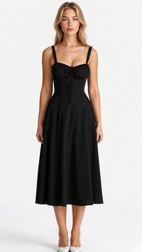 Penelope™ | Corset Midi Dress – Flattering Fit for Any Occasion