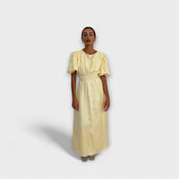 Style200™ | Josephine - Airy Butter Yellow Maxi Dress for Summer Events