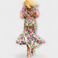 Style200™ | Aurora - Chic V-Neck Maxi Dress for Any Occasion