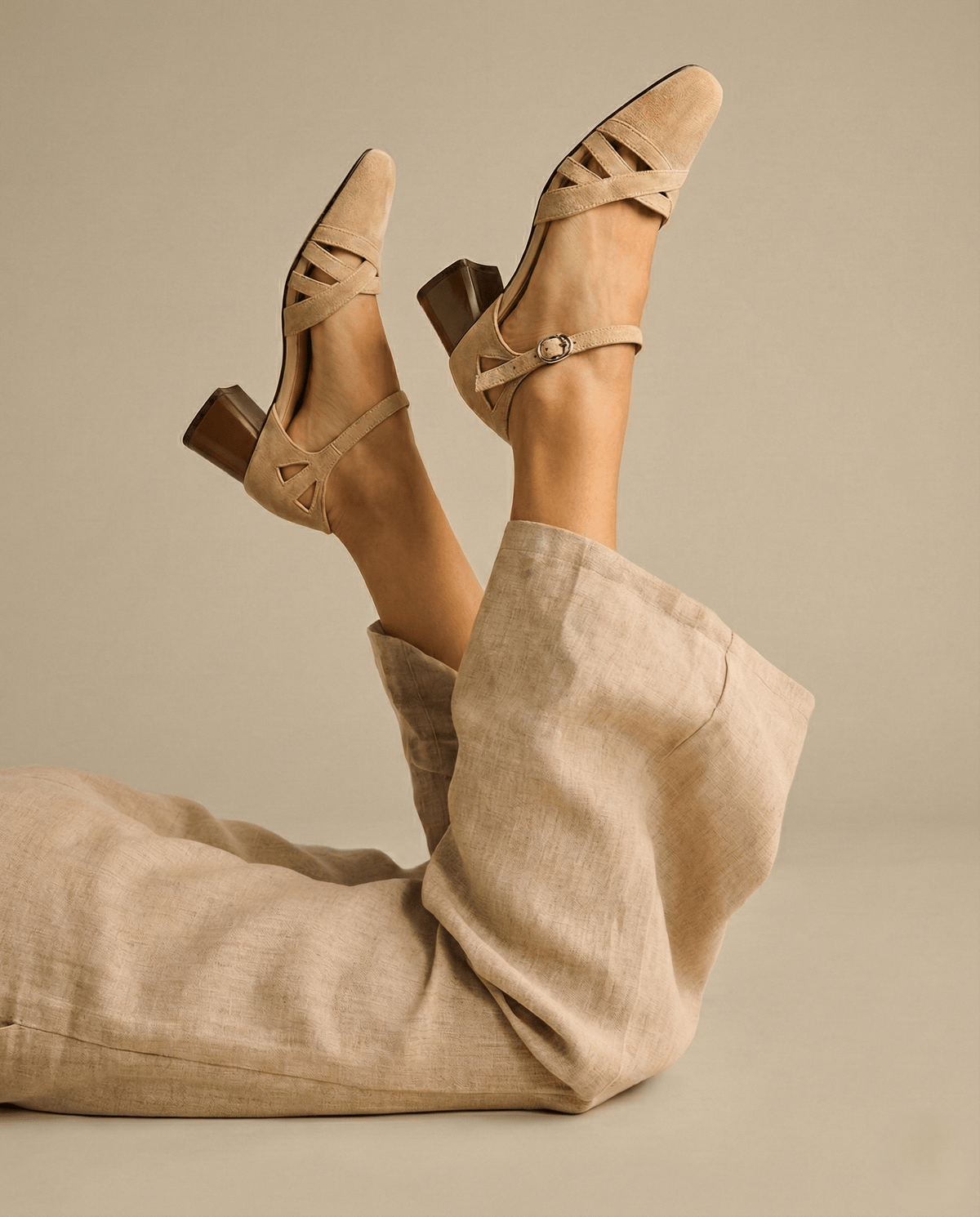 Wilhelmina™ | Caged Strappy Block Heels