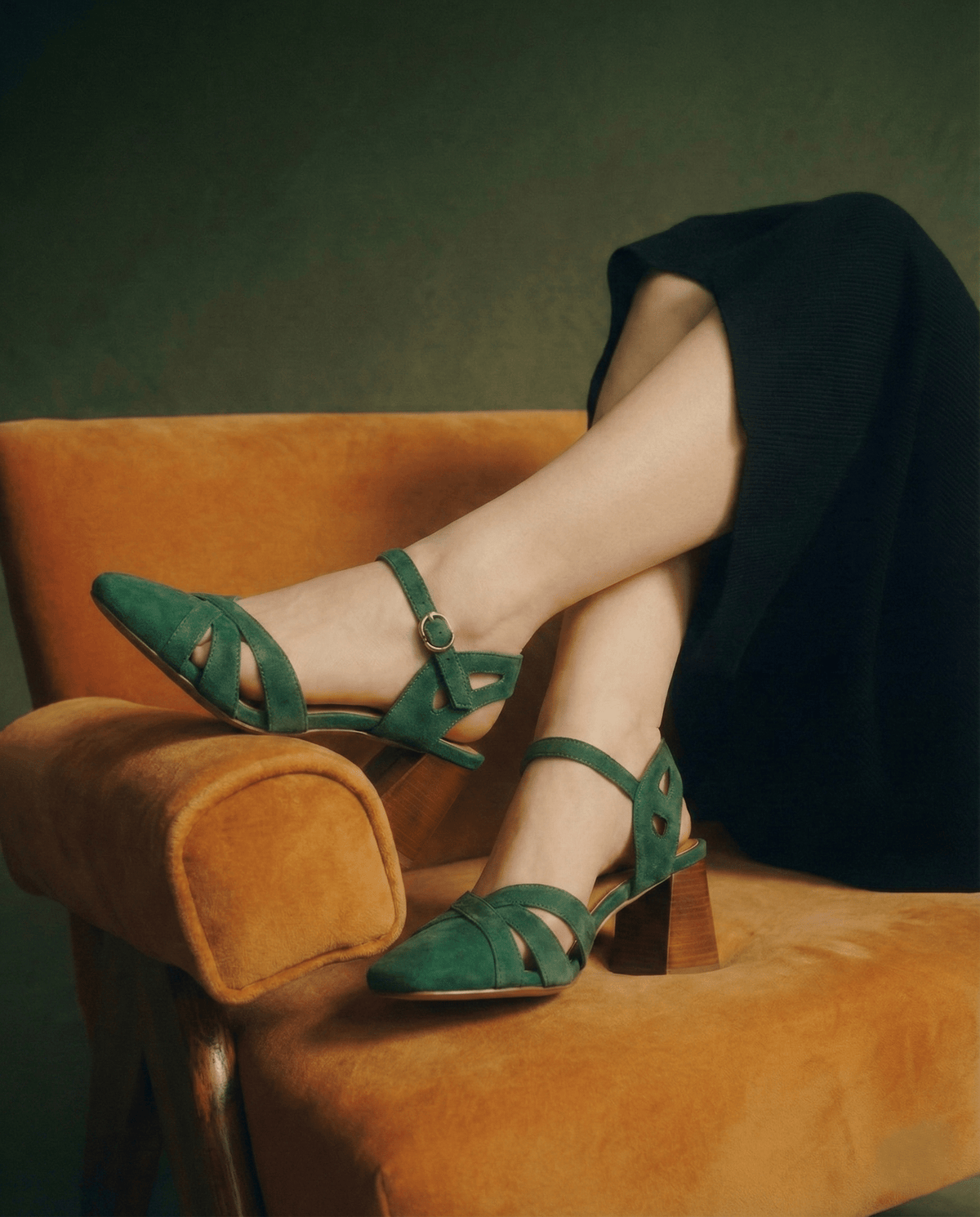 Wilhelmina™ | Caged Strappy Block Heels