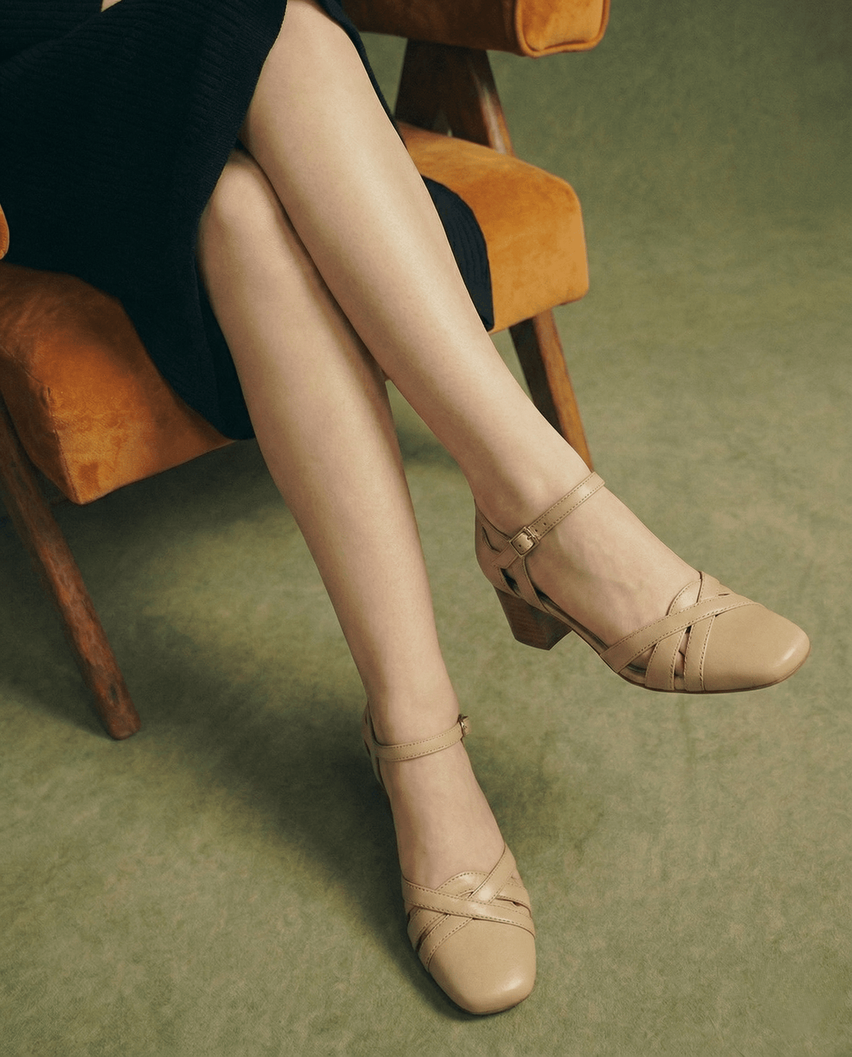 Wilhelmina™ | Caged Strappy Block Heels