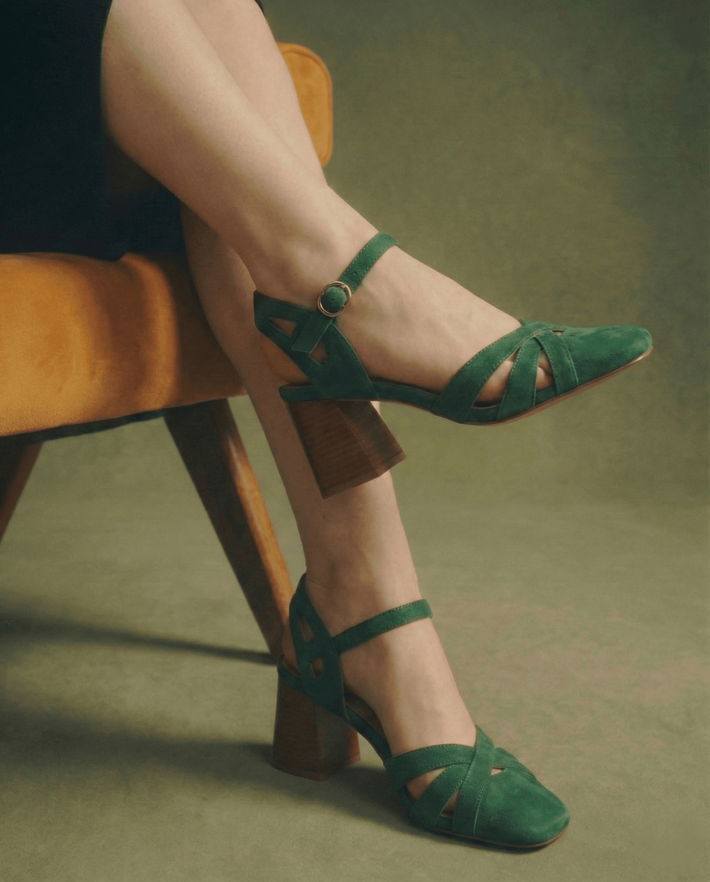 Wilhelmina™ | Caged Strappy Block Heels