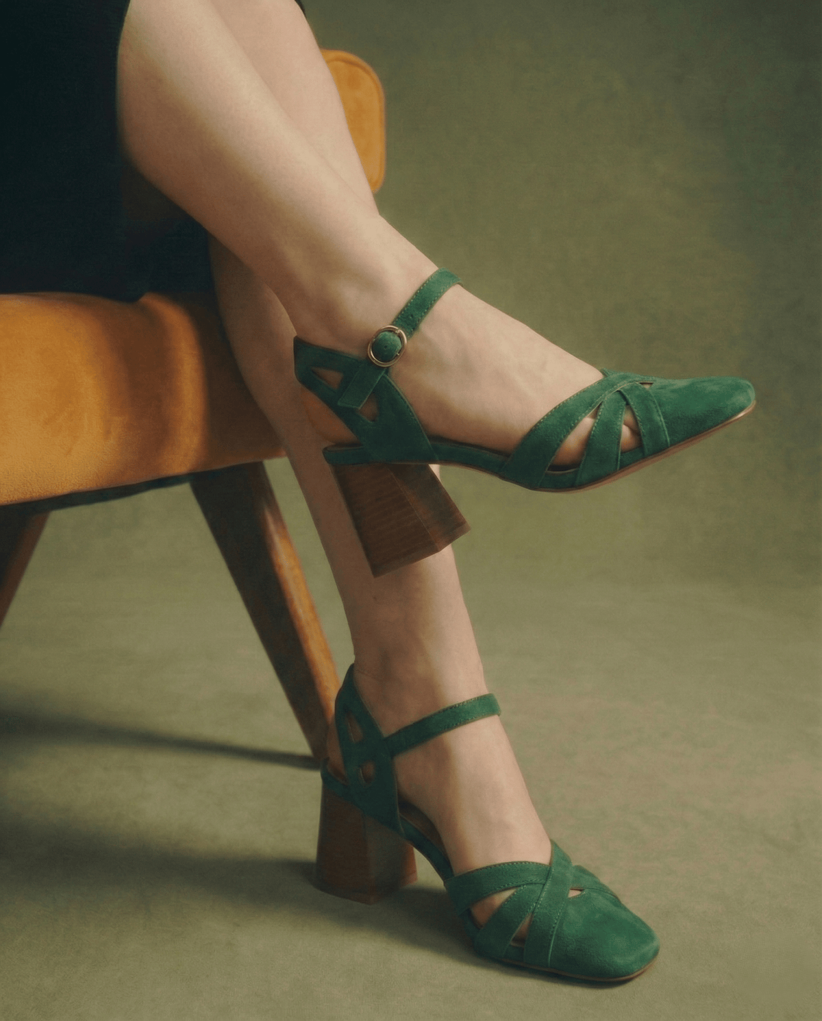 Wilhelmina™ | Caged Strappy Block Heels
