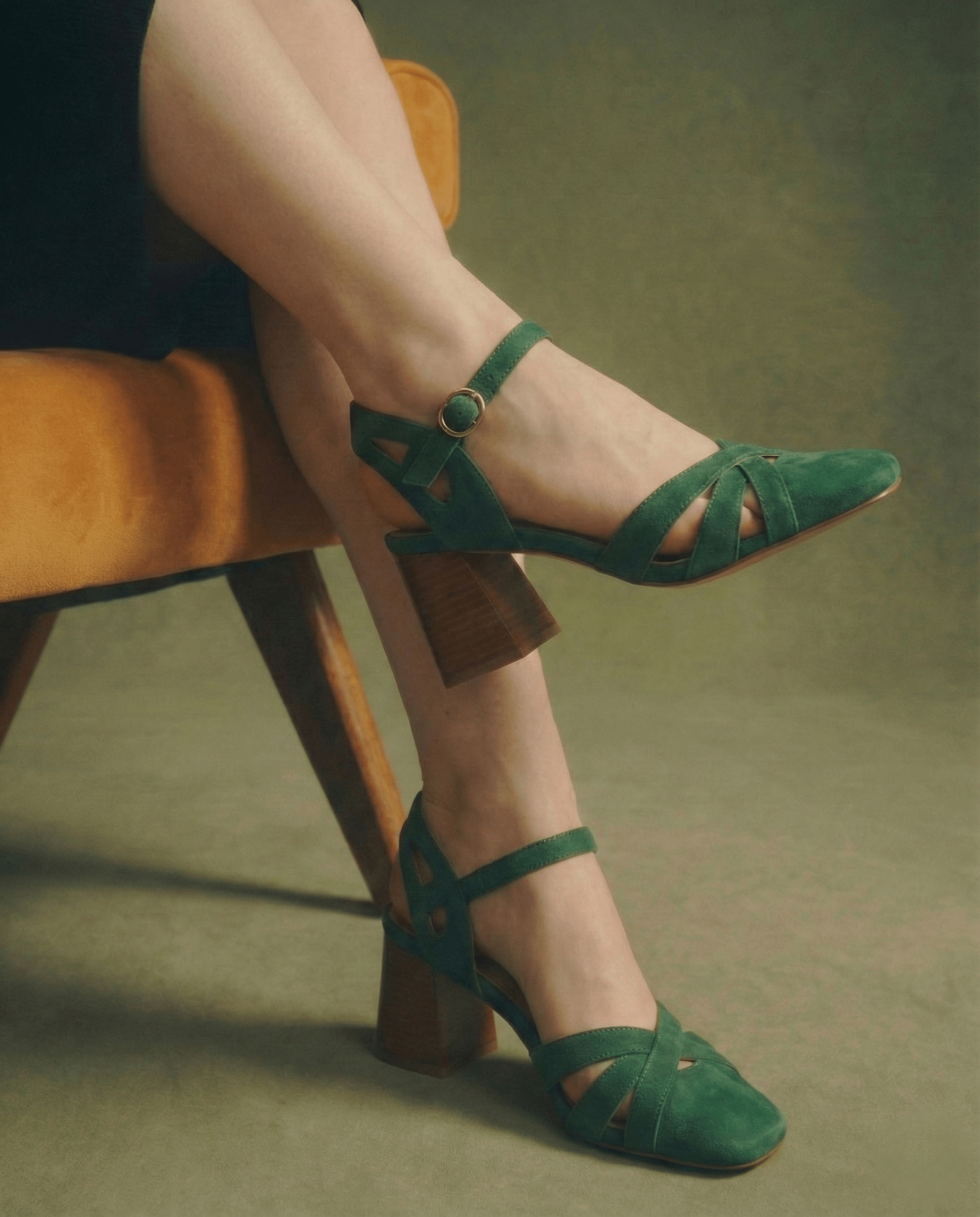 Wilhelmina™ | Caged Strappy Block Heels