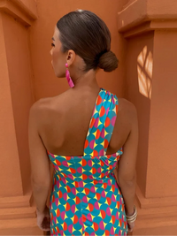 Isabella™ | Stylish Women’s One-Shoulder Printed Dress