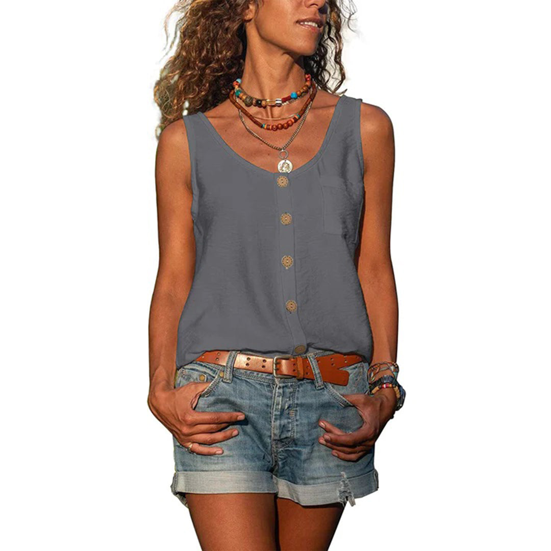 Gwen™ | Casual Sleeveless Top with Loose Fit