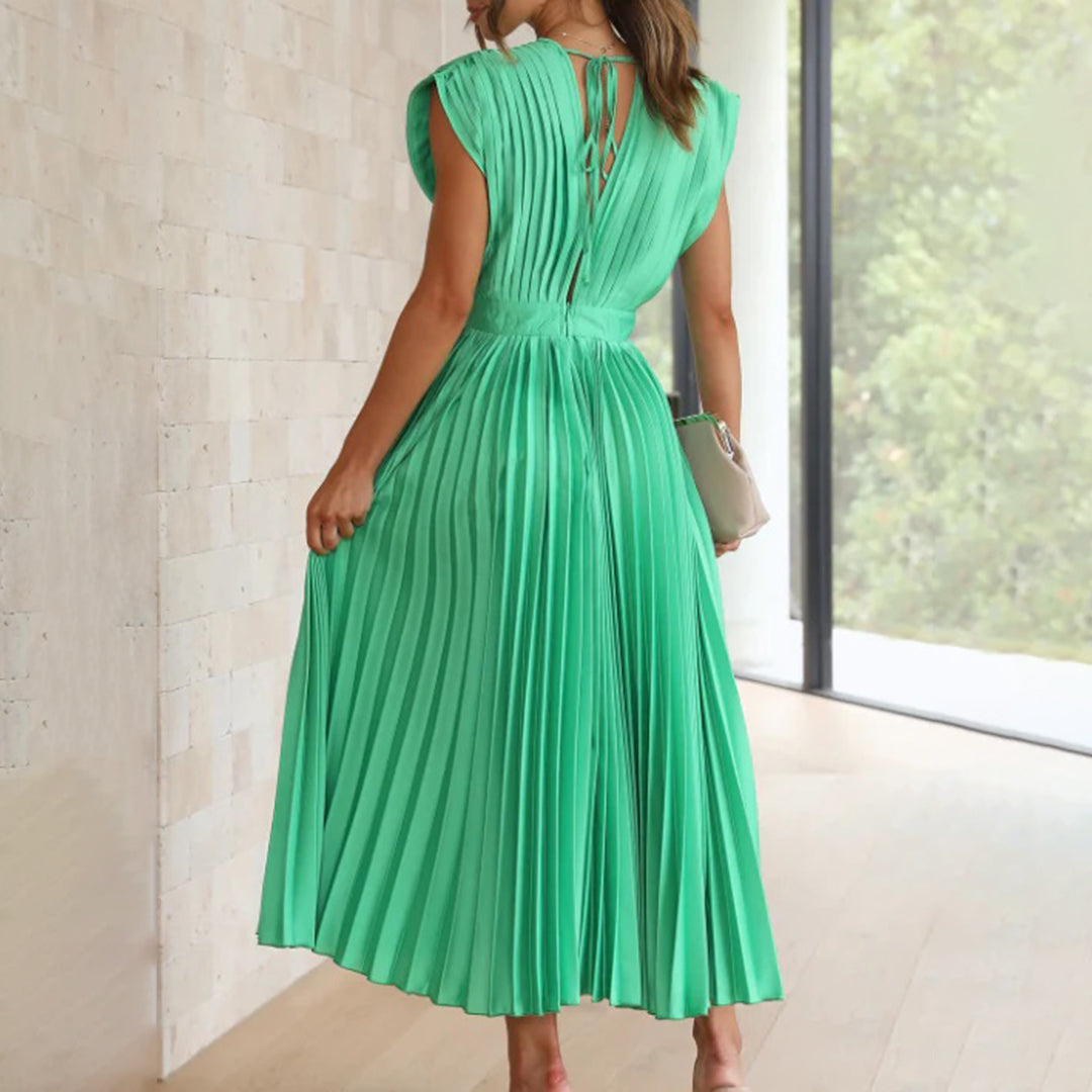 Camille | V-Neck Wedding Guest Midi Dress