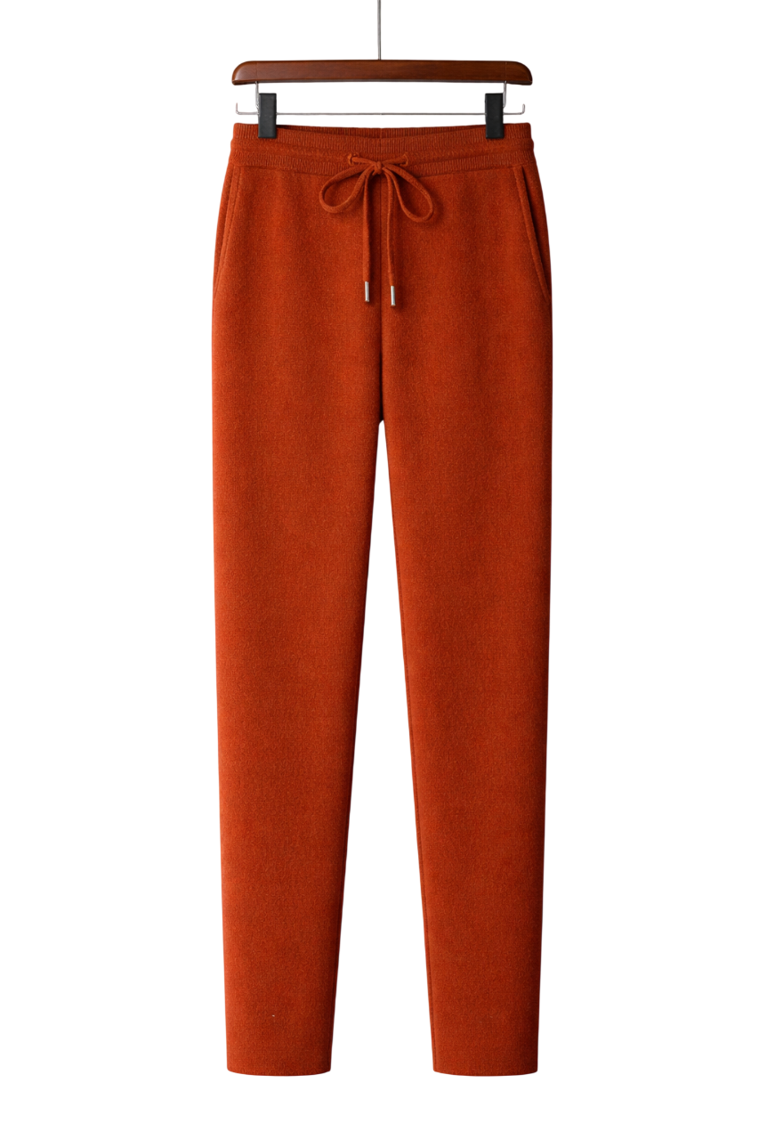 Anselm Wool Knit Straight Pants