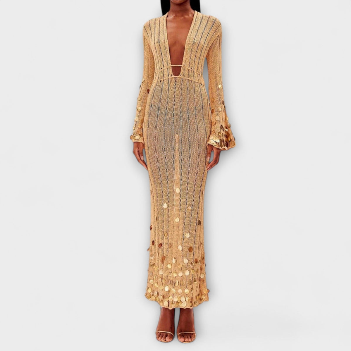 Style200™ | Nova Maxi Signature Dress - Chic Fabric for Any Occasion