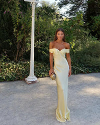 Gabrielle | Women's Wedding Guest Lace Off Shoulder Dress Evening
