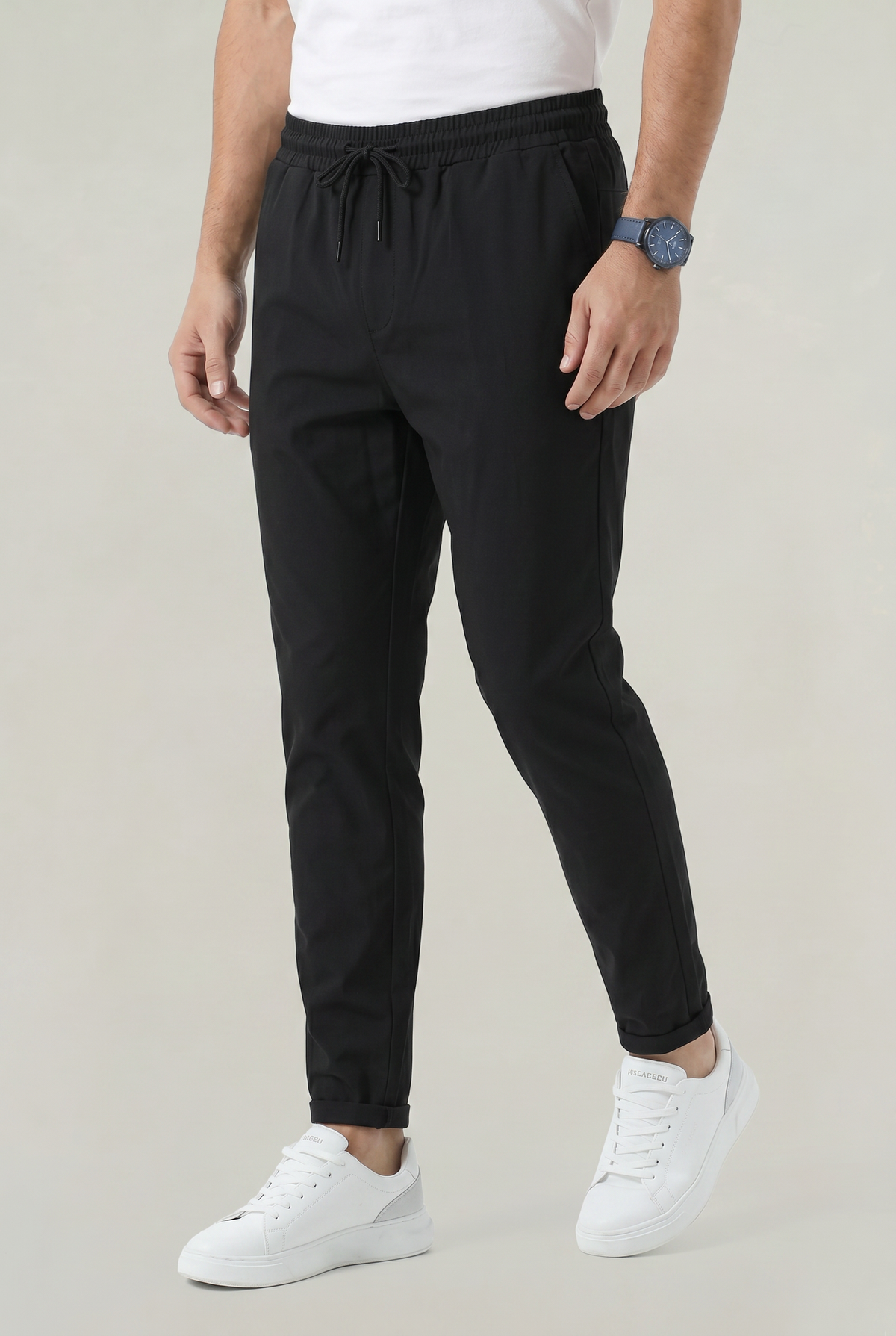 Calder Tapered Drawstring Trousers