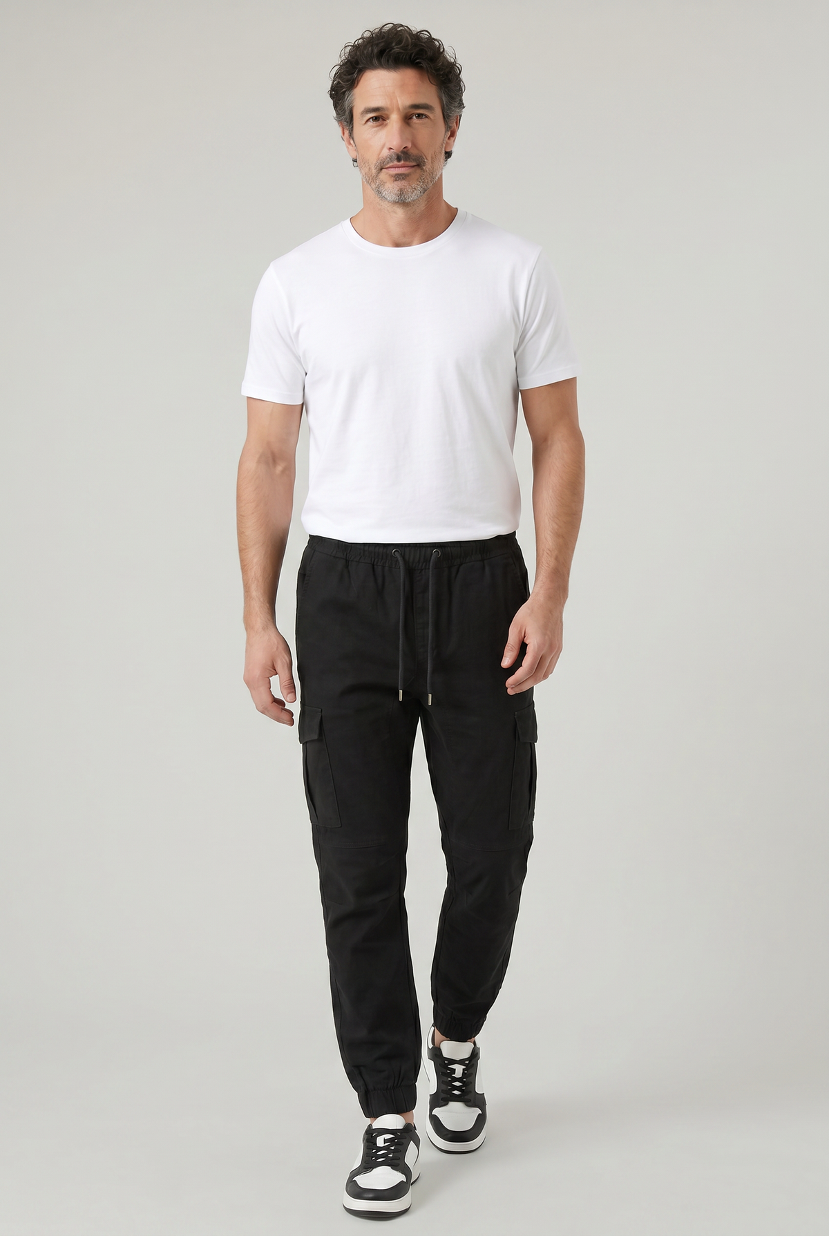 Tobias Slim Fit Cotton Cargo Trousers