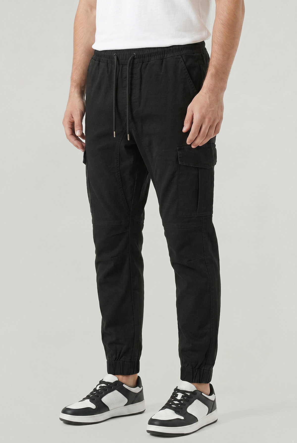 Tobias Slim Fit Cotton Cargo Trousers
