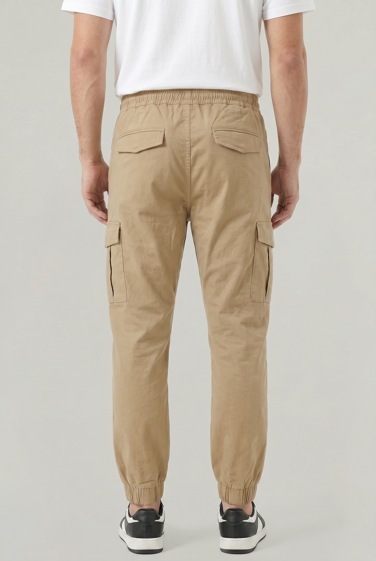 Tobias Slim Fit Cotton Cargo Trousers