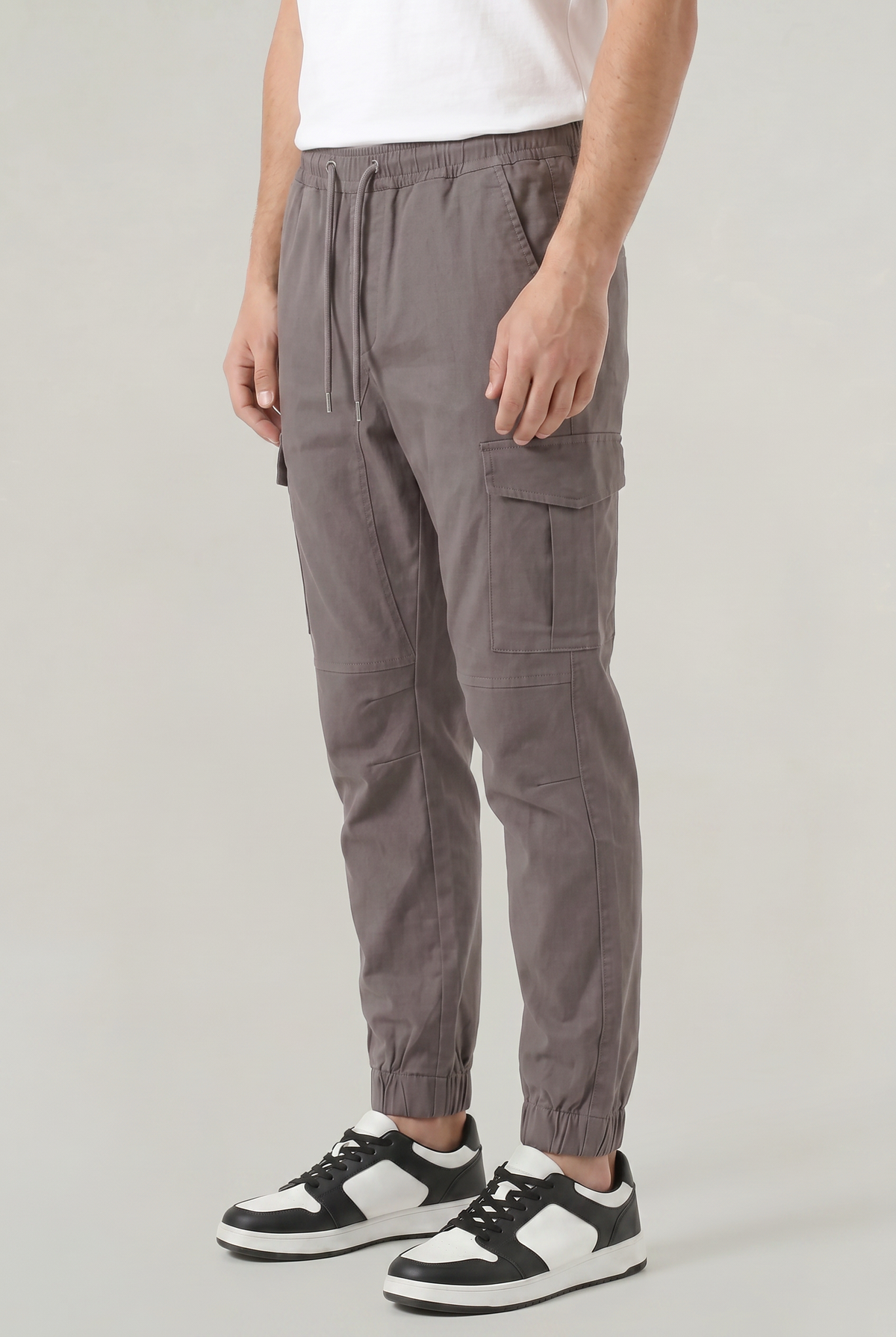 Tobias Slim Fit Cotton Cargo Trousers