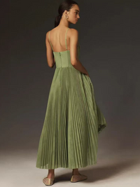 Sonya™ | Sculpted Pleated Maxi Dress