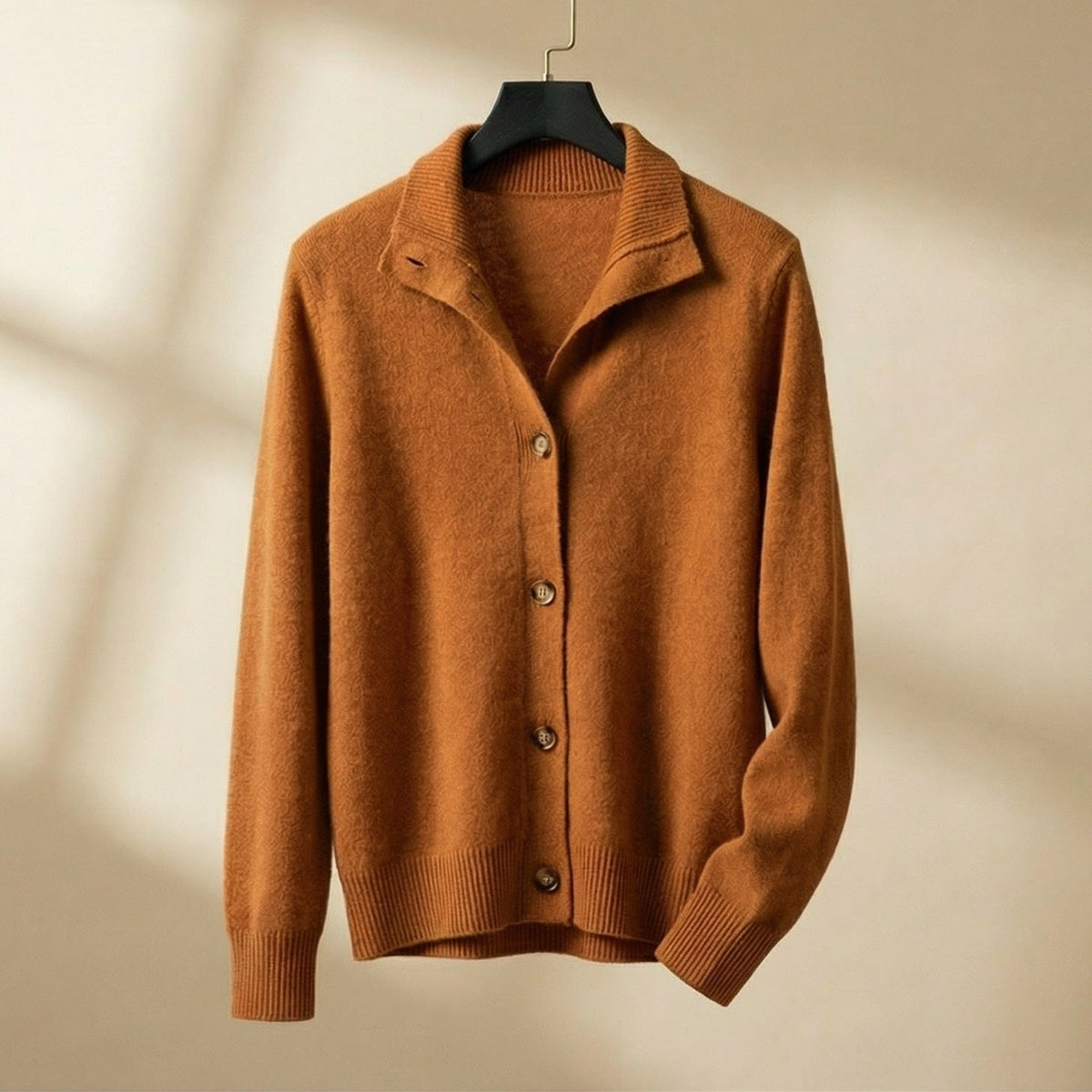 Reagan | Button Up Cardigan with Collared Detail