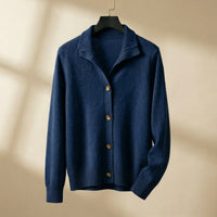 Reagan | Button Up Cardigan with Collared Detail