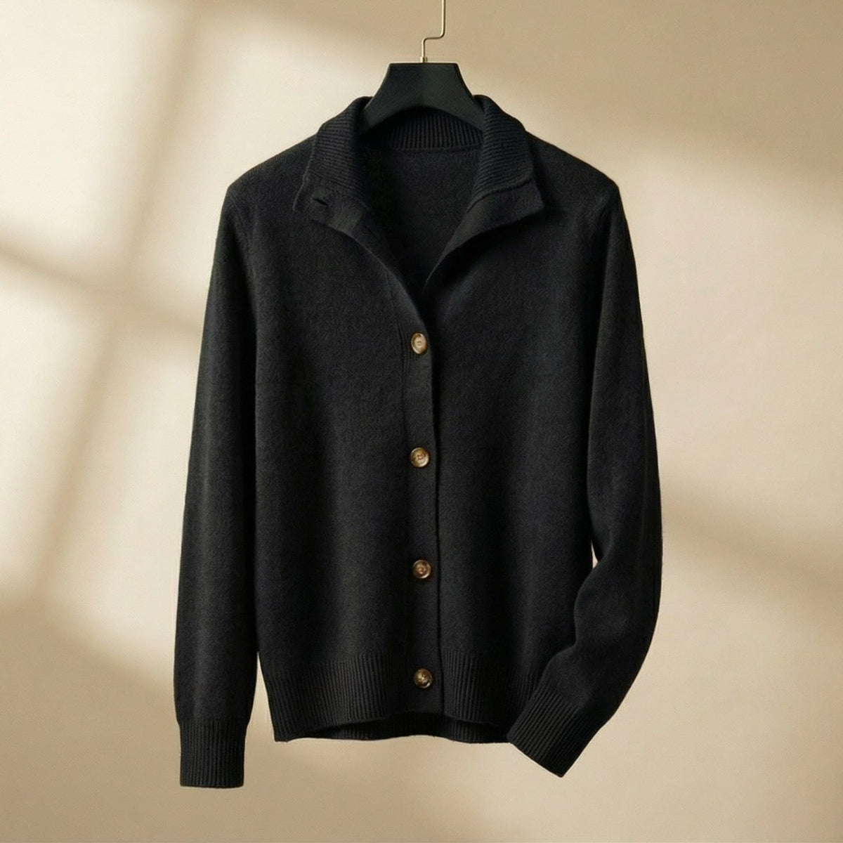Reagan | Button Up Cardigan with Collared Detail