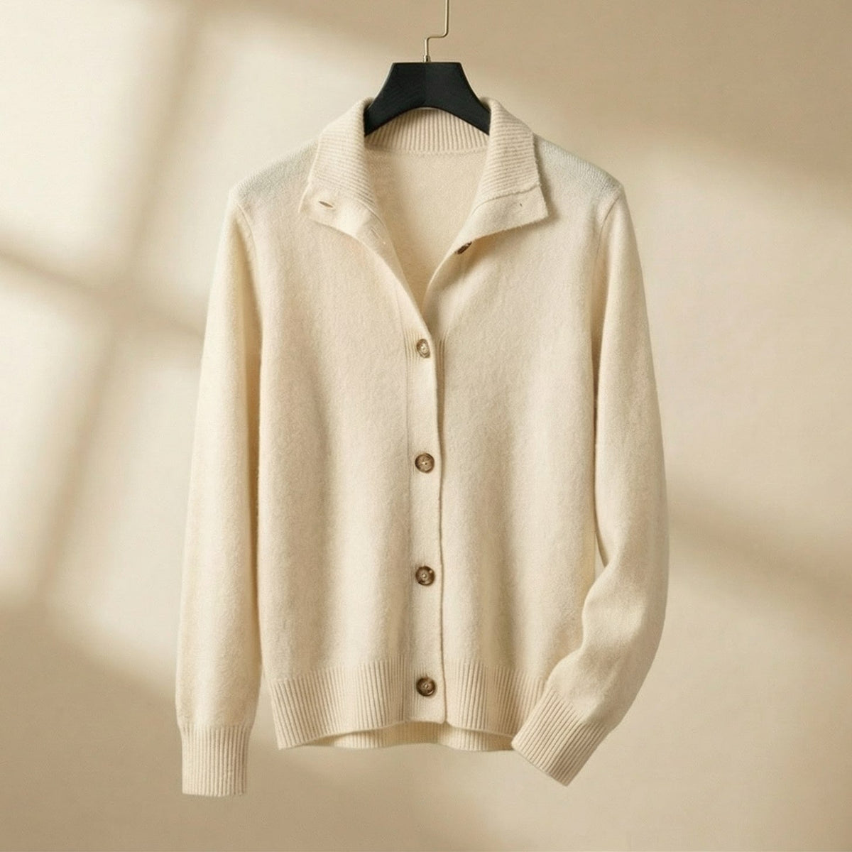 Reagan | Button Up Cardigan with Collared Detail