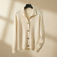 Reagan | Button Up Cardigan with Collared Detail