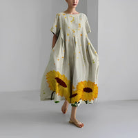 Isabella™ | Women Relaxed Style Flower Midi Dress