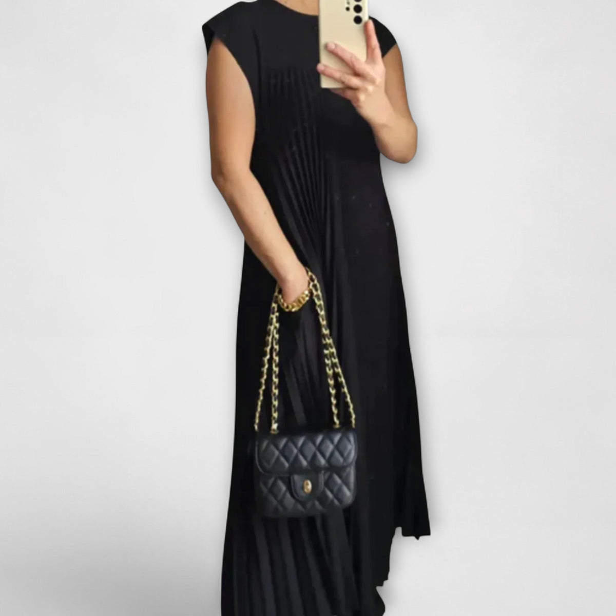 Style200™ | Zairelle – Chic Pleated Dress for Any Occasion