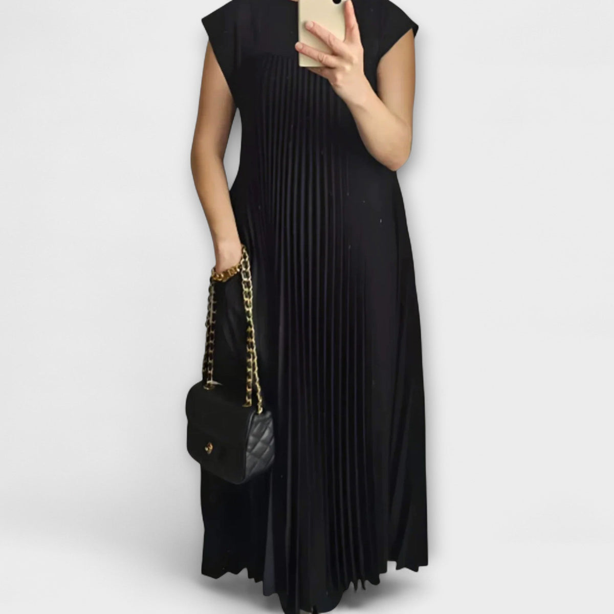 Style200™ | Zairelle – Chic Pleated Dress for Any Occasion