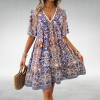 Olivia™ | Women Summer Boho Paisley Mini Dress