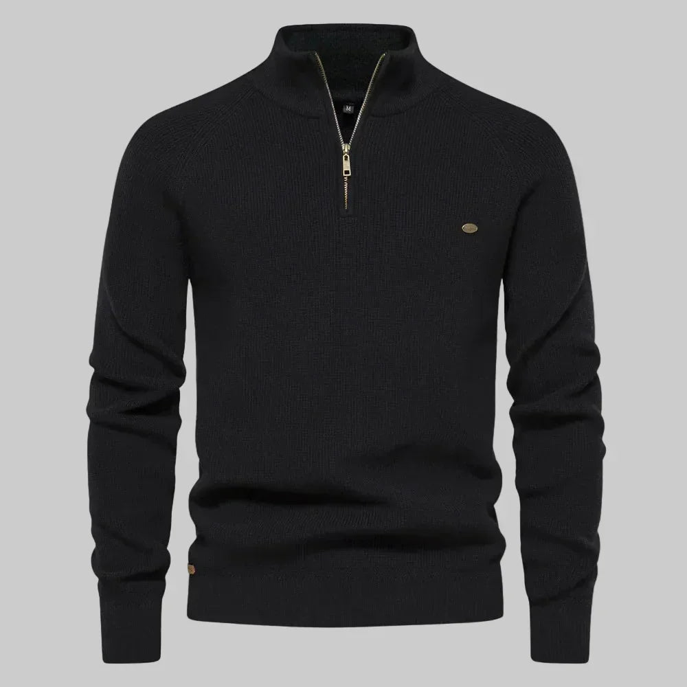 Harrington Half-Zip Knit Sweater