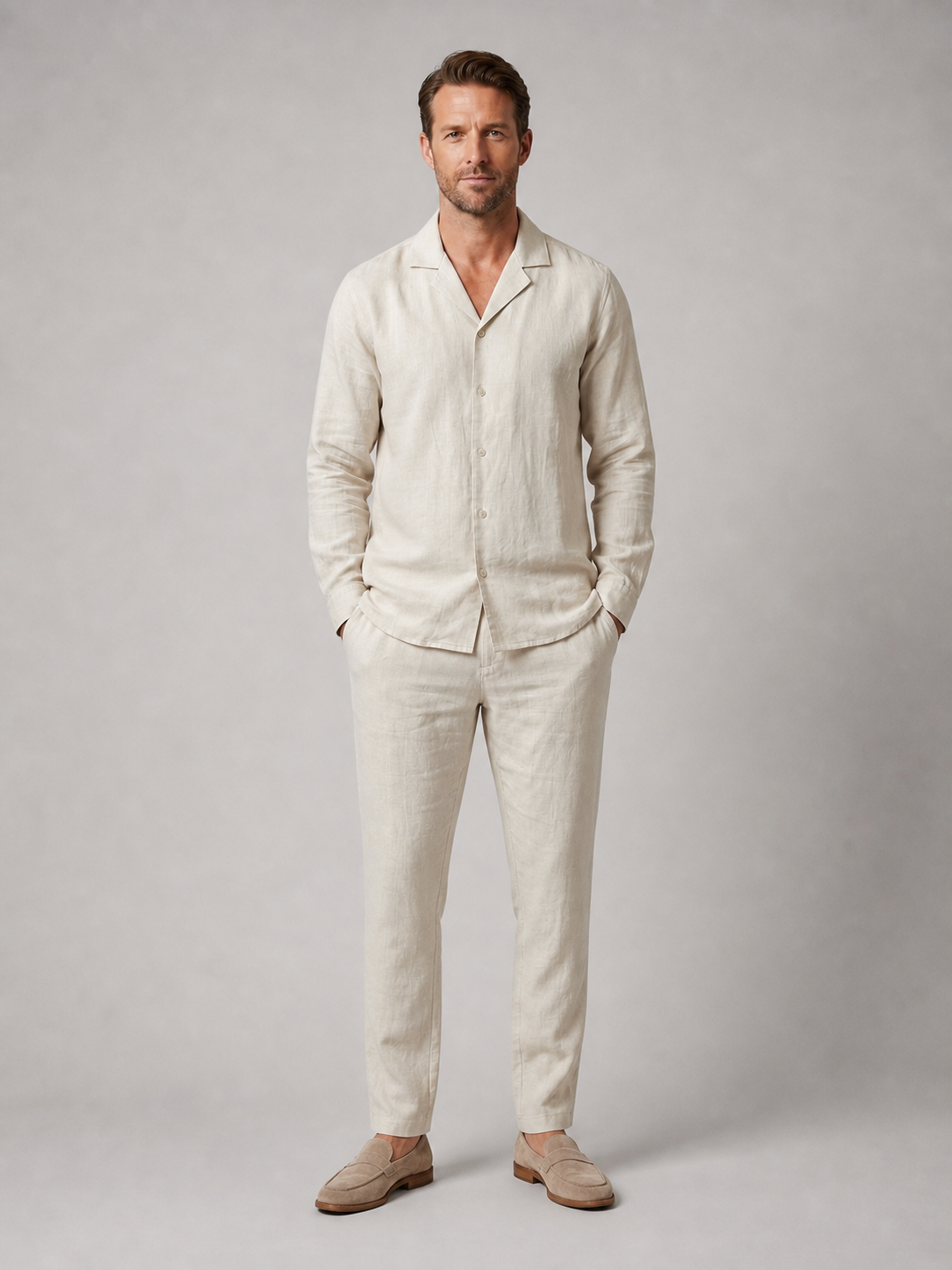 Barnaby Linen-Look Set