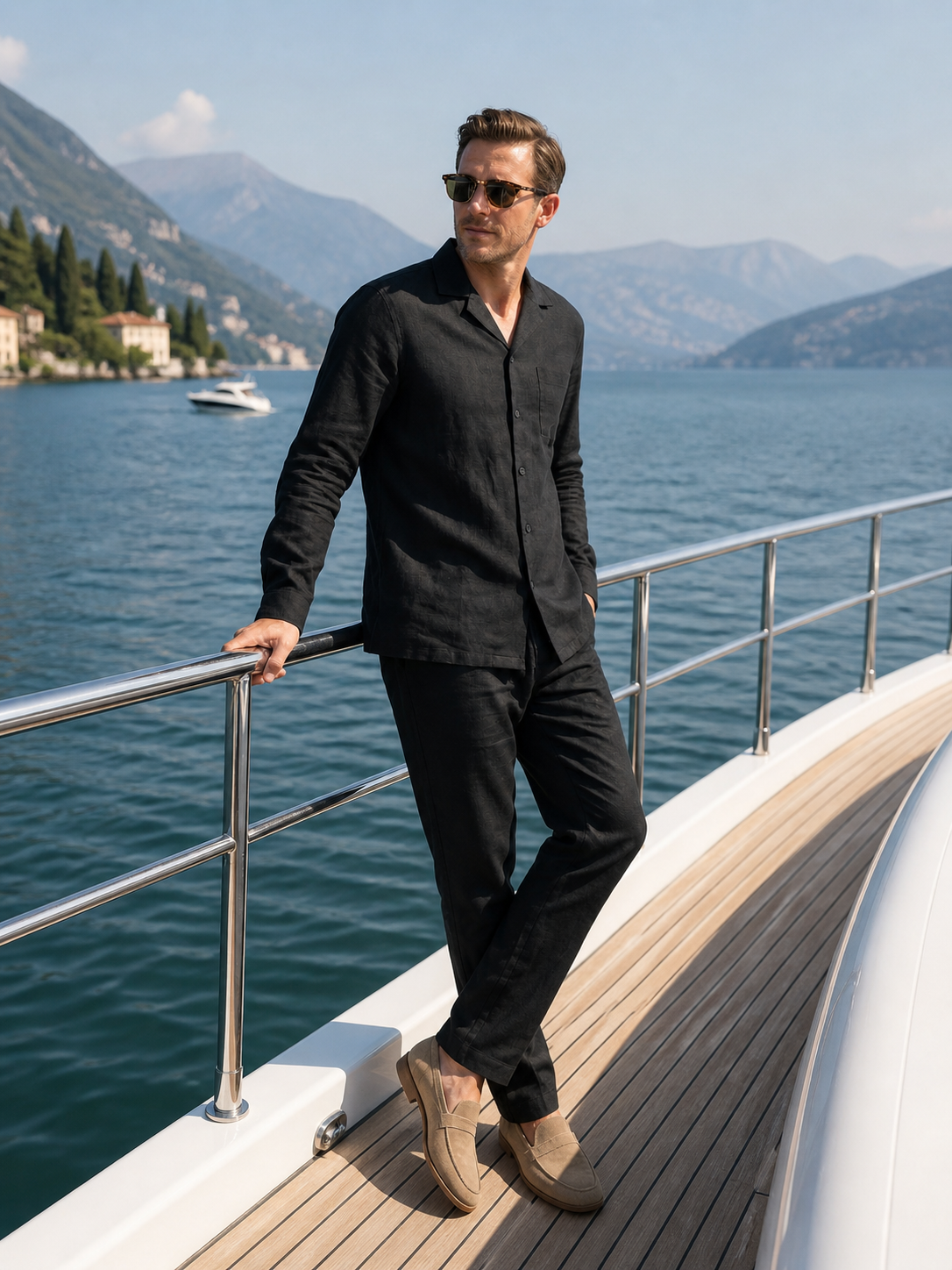 Barnaby Linen-Look Set