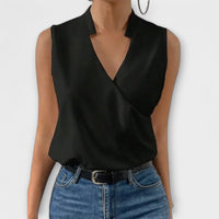 Loretta™ | Chic V-Neck Blouse for Any Occasion