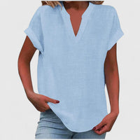 Xavinah™ | Chic V-Neck Blouse for Everyday Wear