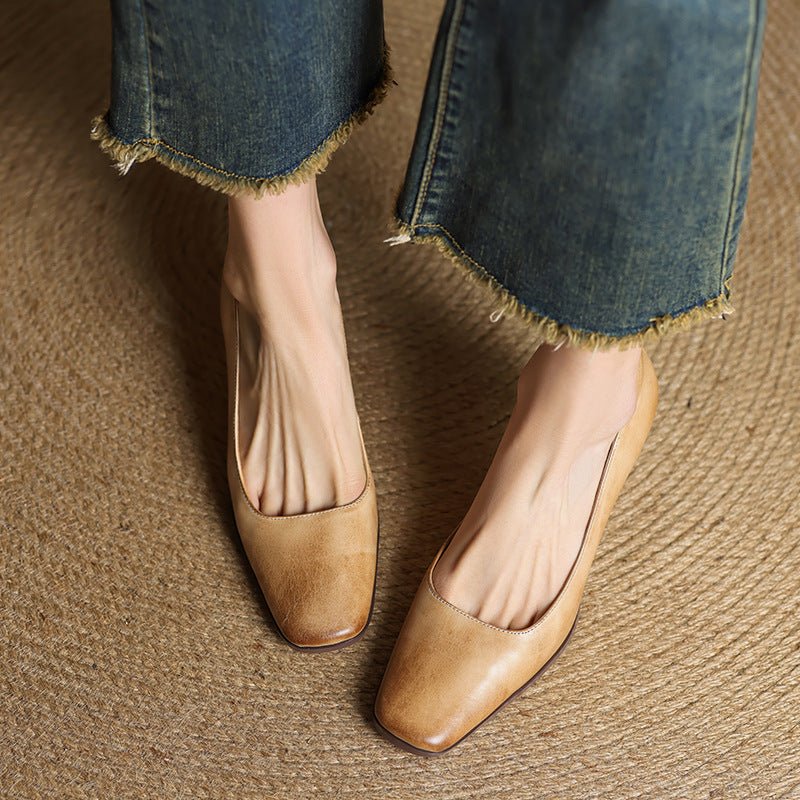 Henriette™ | Square Toe Kitten Heels