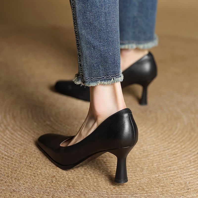 Henriette™ | Square Toe Kitten Heels