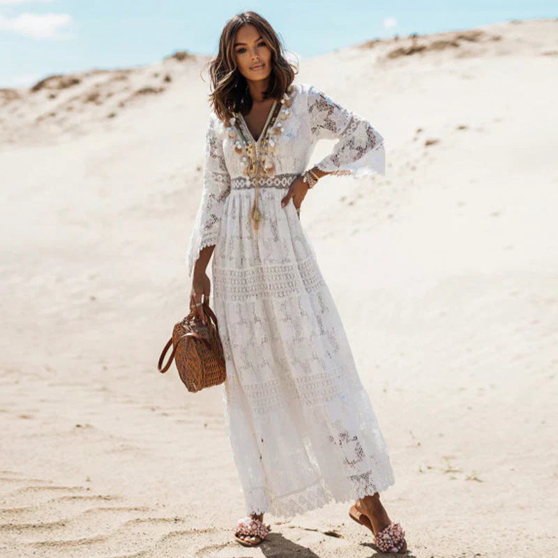 Aria™ | Women’s Summer Bohemian Long Sleeve Maxi Dress