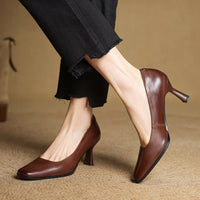 Henriette™ | Square Toe Kitten Heels