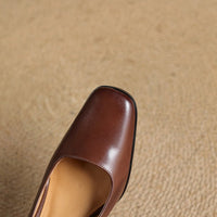 Henriette™ | Square Toe Kitten Heels